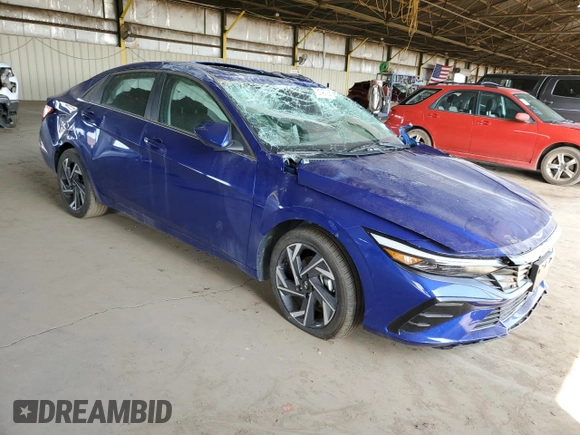 2025 Hyundai Elantra SEL Convenience with VIN KMHLS4DGXSU890309, listed as a Copart auction lot 51437925 with 3,738 mi miles and Non Repairable. Bid and sale history available at carsss.com. Image 4.