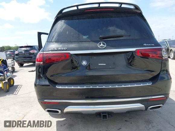 2021 Mercedes-Benz GLS 450 z VIN 4JGFF5KE5MA469689, wystawiony jako IAAI lot #42113396 z przebiegiem 23 930 mil mil oraz . Historia ofert i sprzedaży dostępna na DreamBid. Obrazek 17.