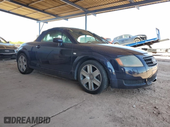 2005 Audi TT with VIN TRUTC28N651010474, listed as a Copart auction lot 60269635 with 133,837 mi miles and Salvage title. Bid and sale history available at DreamBid. Image 4.