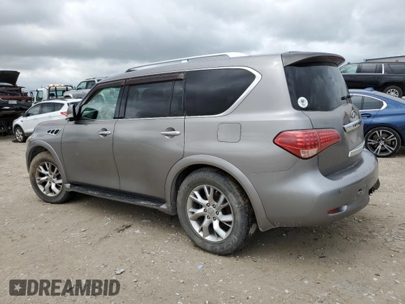 2011 Infiniti QX56 7-passenger with VIN JN8AZ2NE4B9002248, listed as a Copart auction lot 54601014 with 0 mi miles and Clean Title. Bid and sale history available at carsss.com. Image 2.