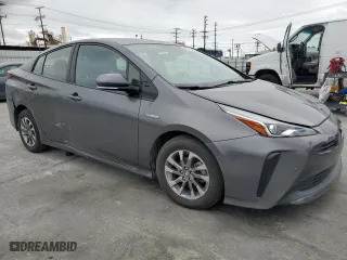 2019 Toyota Prius L Eco with VIN JTDKARFU7K3086591, listed as a Copart auction lot 53752155 with 65,064 mi miles and Salvage Title. Bid and sale history available at carsss.com. Image 4.