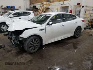 2020 Kia Optima EX Premium with VIN 5XXGU4L13LG408297, listed as a Copart auction lot 45485555 with 38,506 mi miles and Salvage Title. Bid and sale history available at carsss.com. Image 1.