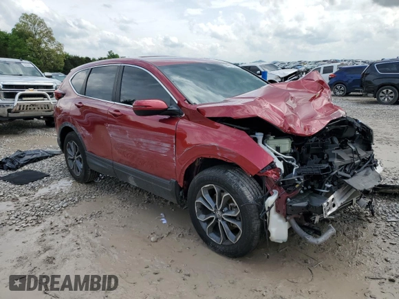 2021 Honda CR-V EX-L z VIN 7FARW1H89ME020300, wystawiony jako Copart lot #54331235 z przebiegiem Nie podano mil oraz Szkoda całkowita • Salvage title. Historia ofert i sprzedaży dostępna na DreamBid. Obrazek 4.