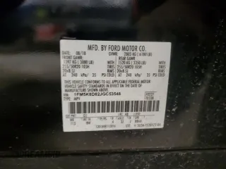 2018 Ford Explorer XLT z VIN 1FM5K8D82JGC53548, wystawiony jako Copart lot #45889385 z przebiegiem 51 321 mil mil oraz Szkoda całkowita • Salvage title. Historia ofert i sprzedaży dostępna na DreamBid. Obrazek 14.