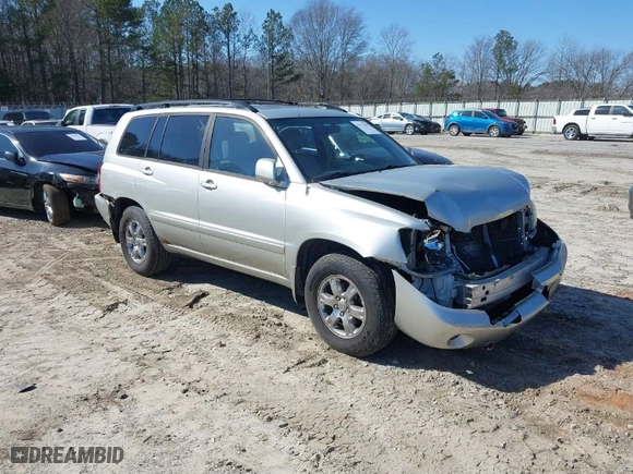 2005 Toyota Highlander with VIN JTEGP21AX50050601, listed as a IAAI auction lot 41473592 with 130,265 mi miles. Bid and sale history available at carsss.com. Image 1.
