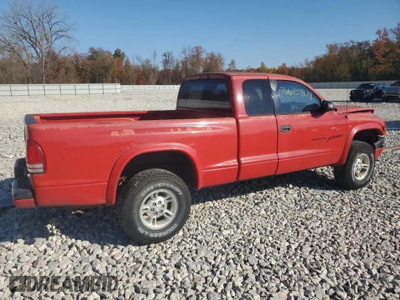 1999 Dodge Dakota SLT with VIN 1B7GG22Y0XS159737, listed as a Copart auction lot 76625814 with 144,332 mi miles and Salvage Title. Bid and sale history available at DreamBid. Image 3.