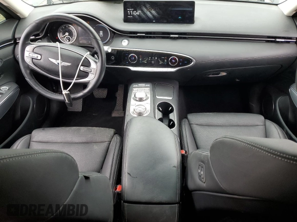 2022 Genesis GV70 2.5T with VIN KMUMADTBXNU030039, listed as a Copart auction lot 58496015 with 63,773 mi miles and Salvage title. Bid and sale history available at DreamBid. Image 8.