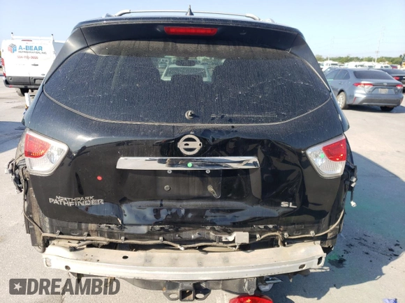2014 Nissan Pathfinder SL with VIN 5N1AR2MN8EC708350, listed as a Copart auction lot 53275475 with 90,407 mi miles and Salvage Title. Bid and sale history available at DreamBid. Image 6.