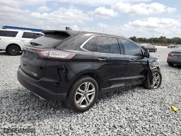 2017 Ford Edge Titanium with VIN 2FMPK4K97HBB50415, listed as a Copart auction lot 51878505 with 101,552 mi miles and Non Repairable. Bid and sale history available at carsss.com. Image 3.