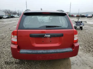2008 Jeep Compass Sport with VIN 1J8FT47W48D501120, listed as a Copart auction lot 43440675 with 70,528 mi miles and Salvage Title. Bid and sale history available at carsss.com. Image 6.