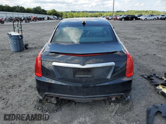 2017 Cadillac CTS with VIN NCS107247, listed as a Copart auction lot 61924574 with 65,055 mi miles and Salvage Title. Bid and sale history available at DreamBid. Image 6.