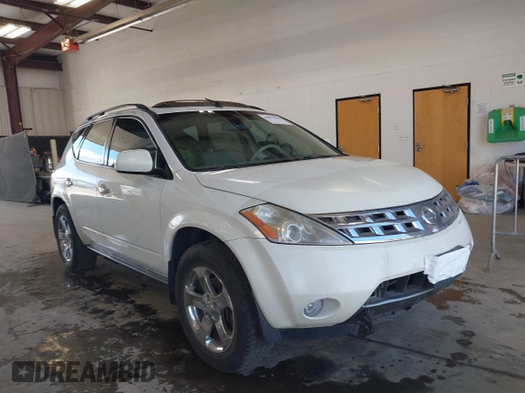 2003 Nissan Murano SL with VIN JN8AZ08W13W214133, listed as a IAAI auction lot 42057504 with 163,751 mi miles and . Bid and sale history available at DreamBid. Image 1.