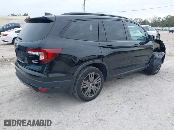 2022 Honda Pilot Sport with VIN 5FNYF6H32NB092899, listed as a IAAI auction lot 41247392 with 25,656 mi miles. Bid and sale history available at carsss.com. Image 4.