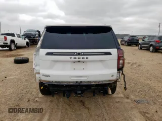 2023 Chevrolet Tahoe Z71 with VIN 1GNSKPKD6PR120121, listed as a Copart auction lot 58223505 with 67,210 mi miles and Salvage title. Bid and sale history available at DreamBid. Image 6.