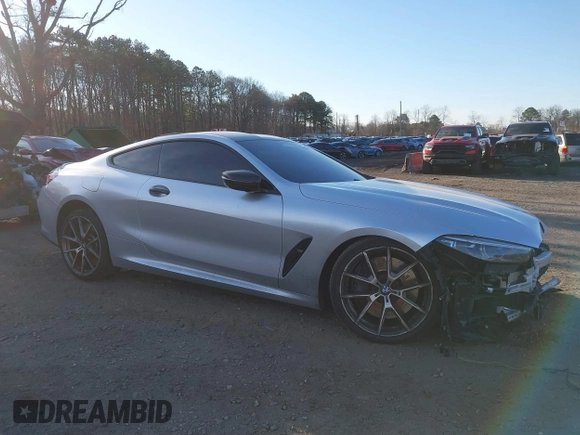 2019 BMW 8 Series M850i xDrive with VIN WBABC4C54KBU95810, listed as a IAAI auction lot 41742023 with 66,901 mi miles and . Bid and sale history available at DreamBid. Image 13.