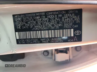 2016 Toyota Prius One with VIN JTDKDTB36G1138135, listed as a Copart auction lot 51421005 with 88,677 mi miles and Salvage Title. Bid and sale history available at carsss.com. Image 13.