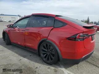2022 Tesla Model X with VIN 7SAXCAE55NF363289, listed as a Copart auction lot 42247713 with 0 mi miles. Bid and sale history available at carsss.com. Image 2.