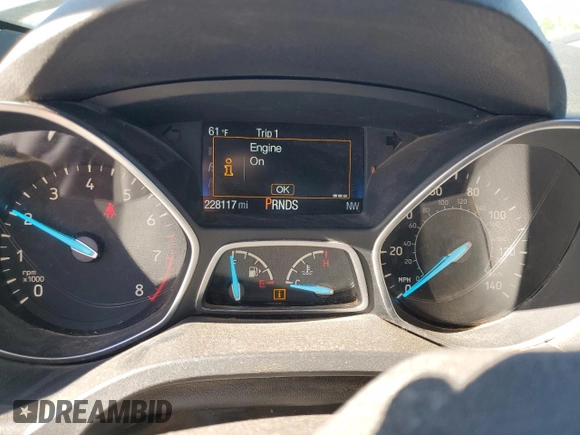 2017 Ford Escape S with VIN 1FMCU0F77HUC67545, listed as a Copart auction lot 56861555 with 228,117 mi miles and Salvage title. Bid and sale history available at DreamBid. Image 9.