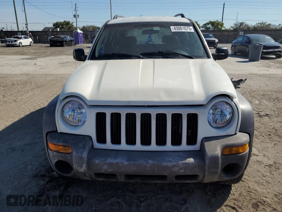 2004 Jeep Liberty Sport with VIN 1J4GK48K84W118848, listed as a Copart auction lot 43061675 with 116,406 mi miles and Salvage Title. Bid and sale history available at DreamBid. Image 5.
