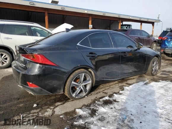 2017 Lexus IS with VIN JTHCM1D26H5018227, listed as a Copart auction lot 46108525 with 60,726 mi miles and Salvage Title. Bid and sale history available at carsss.com. Image 3.