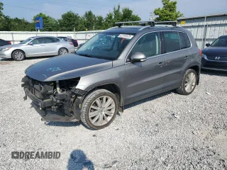 2011 Volkswagen Tiguan SEL with VIN WVGBV7AX1BW522002, listed as a Copart auction lot 62348525 with 162,452 mi miles and Salvage title. Bid and sale history available at DreamBid. Image 1.