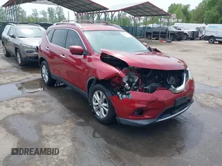 2016 Nissan Rogue SV with VIN KNMAT2MV7GP670160, listed as a IAAI auction lot 42114384 with 96,191 mi miles. Bid and sale history available at carsss.com. Image 1.