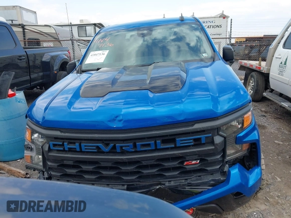 2022 Chevrolet Silverado 1500 Custom Trail Boss with VIN 3GCPDCED3NG689082, listed as a IAAI auction lot 41847136 with 38,101 mi miles and . Bid and sale history available at DreamBid. Image 12.