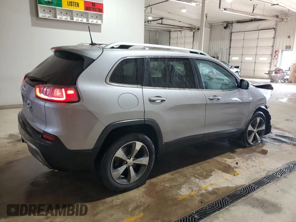 2019 Jeep Cherokee Limited with VIN 1C4PJMDX1KD329862, listed as a Copart auction lot 54005945 with 60,710 mi miles and Salvage Title. Bid and sale history available at DreamBid. Image 3.