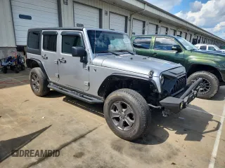2016 Jeep Wrangler Unlimited Sahara with VIN 1C4BJWEG6GL168944, listed as a Copart auction lot 61650615 with 66,016 mi miles and Salvage title. Bid and sale history available at DreamBid. Image 4.