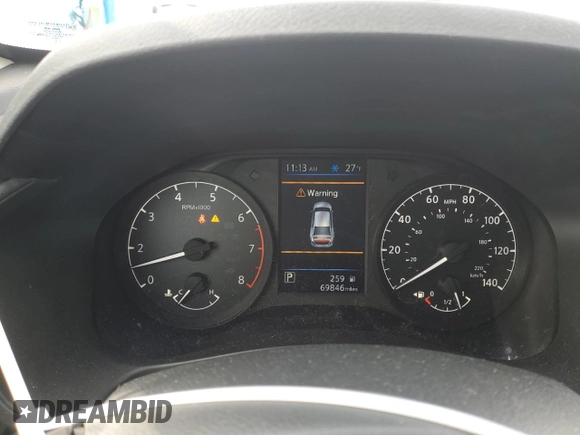 2022 Nissan Altima 2.5 S with VIN 1N4BL4BV2NN358264, listed as a Copart auction lot 45163295 with 69,846 mi miles and Non Repairable. Bid and sale history available at carsss.com. Image 9.