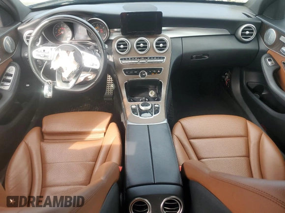 2019 Mercedes-Benz C 300 with VIN 55SWF8EBXKU306577, listed as a Copart auction lot 72605654 with 83,157 mi miles and Salvage Title. Bid and sale history available at carsss.com. Image 8.