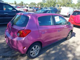 2015 Mitsubishi Mirage ES with VIN ML32A4HJ8FH010914, listed as a IAAI auction lot 40242888 with 31,097 mi miles. Bid and sale history available at carsss.com. Image 4.