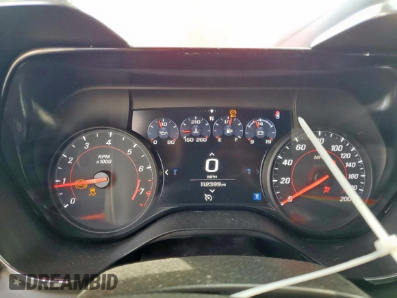 2019 Chevrolet Camaro 2SS z VIN 1G1FG1R71K0114323, wystawiony jako Copart lot #55443045 z przebiegiem 112 399 mil mil oraz Szkoda całkowita • Salvage title. Historia ofert i sprzedaży dostępna na DreamBid. Obrazek 9.