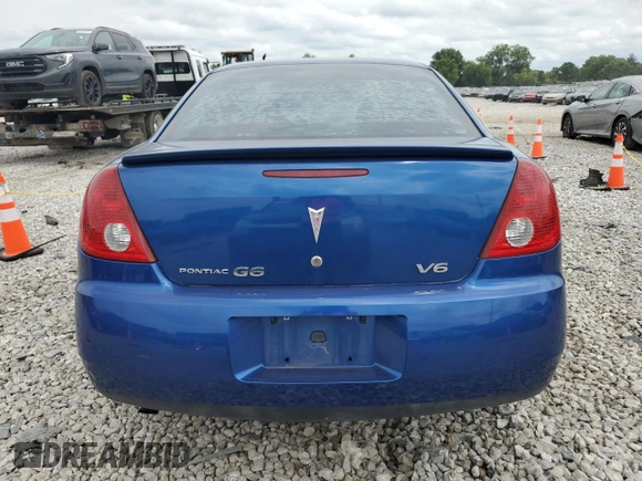 2007 Pontiac G6 with VIN 1G2ZG58N874108034, listed as a Copart auction lot 66553744 with 96,443 mi miles and Salvage Title. Bid and sale history available at carsss.com. Image 6.