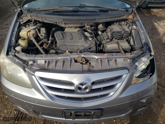 2005 Mazda MPV LX with VIN JM3LW28A650541363, listed as a Copart auction lot 80839384 with 135,407 mi miles and Salvage Title. Bid and sale history available at carsss.com. Image 12.