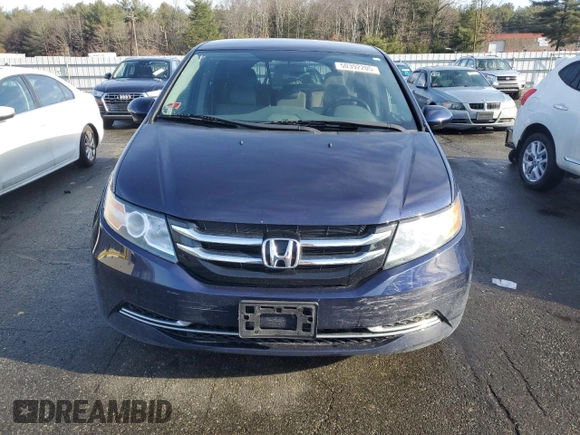 2014 Honda Odyssey EX with VIN 5FNRL5H43EB043503, listed as a Copart auction lot 50392205 with 110,095 mi miles and Salvage Title. Bid and sale history available at carsss.com. Image 5.