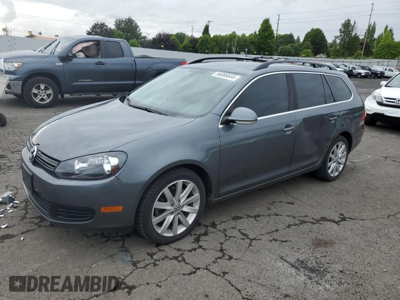 2012 Volkswagen Jetta SportWagen TDI w/Sunroof & Nav with VIN 3VWPL7AJ0CM695407, listed as a Copart auction lot 56066644 with 118,706 mi miles and Salvage Title. Bid and sale history available at carsss.com. Image 1.