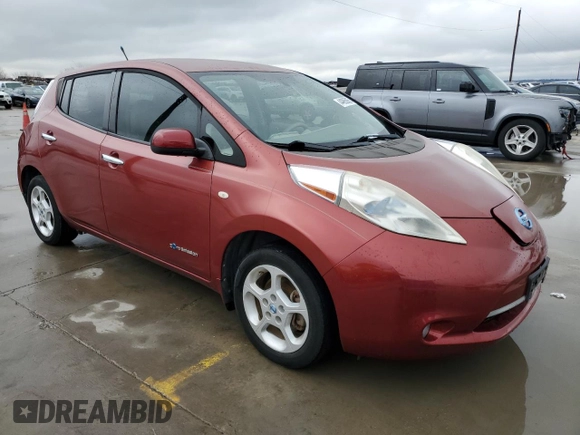 2011 Nissan LEAF SL-e with VIN JN1AZ0CP4BT002048, listed as a Copart auction lot 44965865 with 79,266 mi miles and Clean Title. Bid and sale history available at carsss.com. Image 4.
