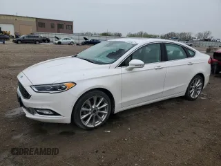 2017 Ford Fusion Titanium с VIN 3FA6P0K92HR141252, выставлен на аукционе Copart как лот 50834775 с пробегом 59 431 миль миль и Списание • Salvage title. История ставок и продаж доступна на DreamBid. Изображение 1.