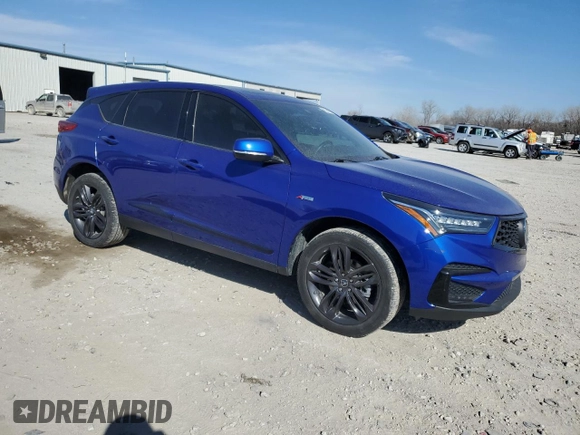 2019 Acura RDX w/A-Spec Pkg with VIN 5J8TC2H61KL024092, listed as a Copart auction lot 45324094 with 82,352 mi miles and Salvage Title. Bid and sale history available at carsss.com. Image 4.
