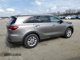 2019 Kia Sorento LX with VIN 5XYPGDA33KG525268, listed as a Copart auction lot 49307155 with 110,945 mi miles and Salvage Title. Bid and sale history available at carsss.com. Image 3.