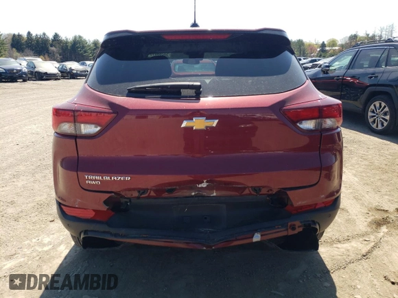 2024 Chevrolet TrailBlazer LS with VIN KL79MNSLXRB134481, listed as a Copart auction lot 53286015 with 13,839 mi miles and Salvage Title. Bid and sale history available at DreamBid. Image 6.