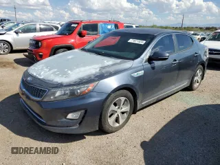2014 Kia Optima Hybrid LX with VIN KNAGM4AD7E5071358, listed as a Copart auction lot 71671524 with 177,841 mi miles and Clean Title. Bid and sale history available at carsss.com. Image 1.