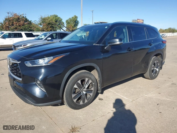 2020 Toyota Highlander XLE with VIN 5TDGZRBH6LS503674, listed as a Copart auction lot 78063624 with 82,520 mi miles and Clean Title. Bid and sale history available at carsss.com. Image 1.