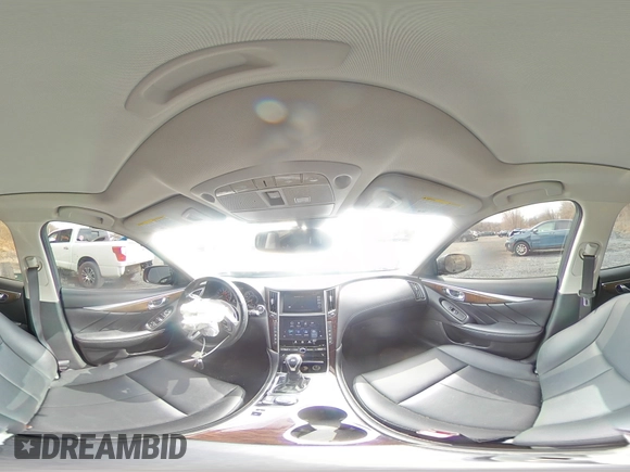 2019 Infiniti Q50 Luxe with VIN JN1EV7AR7KM557600, listed as a Copart auction lot 52033465 with 48,542 mi miles and Salvage title. Bid and sale history available at DreamBid. Image 13.