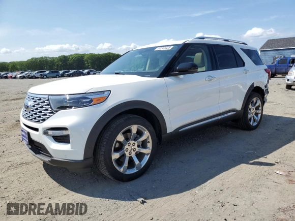 2020 Ford Explorer Platinum z VIN 1FM5K8HC3LGA46121, wystawiony jako Copart lot #60249425 z przebiegiem 46 439 mil mil oraz Szkoda całkowita • Salvage title. Historia ofert i sprzedaży dostępna na DreamBid. Obrazek 1.