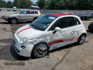 2013 FIAT 500 Pop with VIN 3C3CFFDR0DT741849, listed as a Copart auction lot 60104295 with 109,311 mi miles and Salvage title. Bid and sale history available at DreamBid. Image 1.