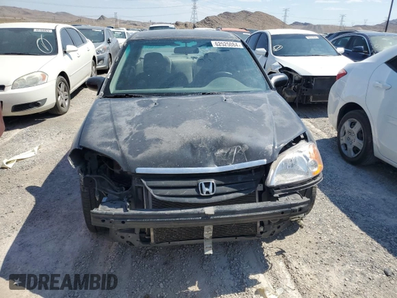 2001 Honda Civic LX with VIN JHMES165X1S008247, listed as a Copart auction lot 62525084 with 240,503 mi miles and Salvage Title. Bid and sale history available at carsss.com. Image 5.