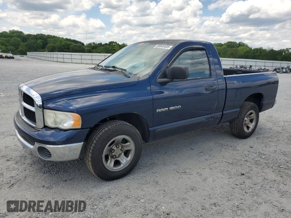 2005 Dodge 1500 ST with VIN 1D7HA16K15J651417, listed as a Copart auction lot 55945455 with 159,063 mi miles and Clean Title. Bid and sale history available at DreamBid. Image 1.