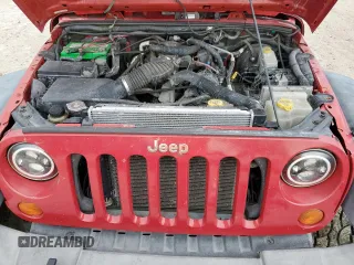 2008 Jeep Wrangler X with VIN 1J4FA24188L503687, listed as a Copart auction lot 61810715 with 117,489 mi miles and Salvage title. Bid and sale history available at DreamBid. Image 12.